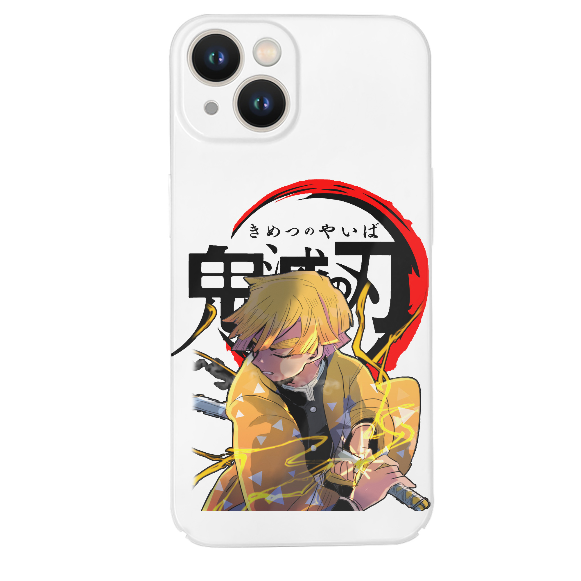 （画像用） 鬼滅の刃（きめつのやいば）我妻 善逸／あがつま ぜんいつ Agatsuma Zenitsu 【iPhone 14シリーズ対応】ハードケース